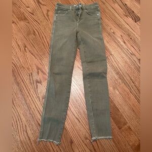 Free people Green Skinny Jeans